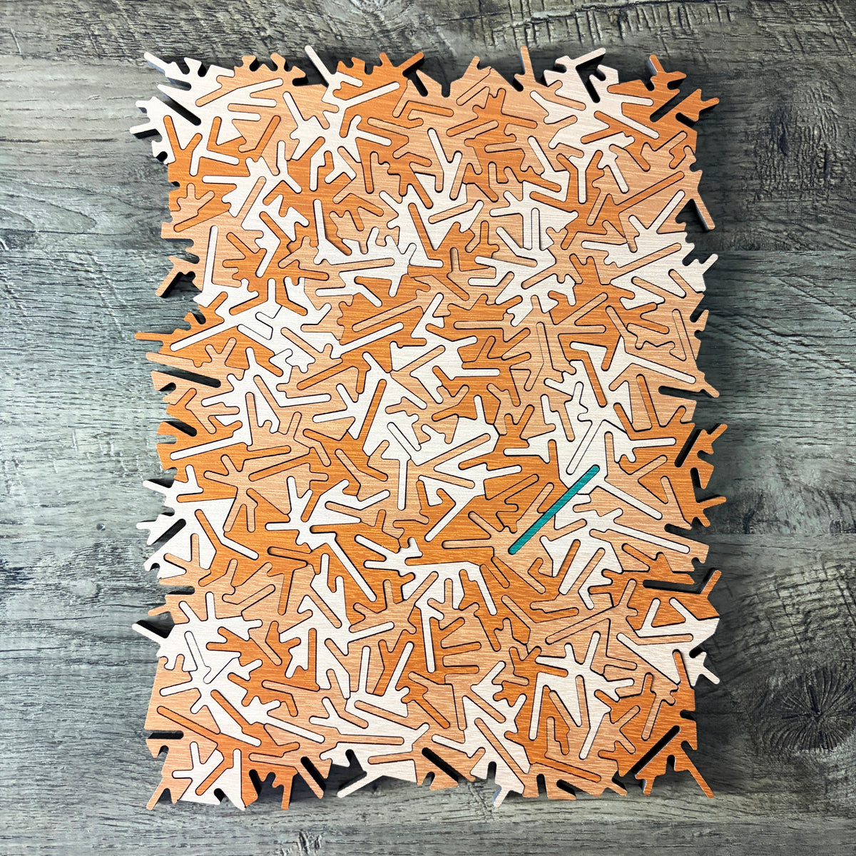 Haybound Needle difficult wooden jigsaw puzzle featuring a whimsical haystack and needle theme – Puzzle Bomb Bumfuzzled